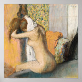 Edgar Degas After the Bath, Woman Drying Neck Poster (Voorkant)