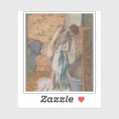 Edgar Degas - Après le bain (Vrouwenassistent) Sticker (Vel)