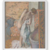 Edgar Degas - Après le bain (Vrouwenassistent) Sticker (Voorkant)