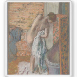 Edgar Degas - Après le bain (Vrouwenassistent) Sticker