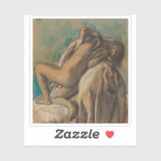 Edgar Degas - Au repos après le bain Sticker (Vel)