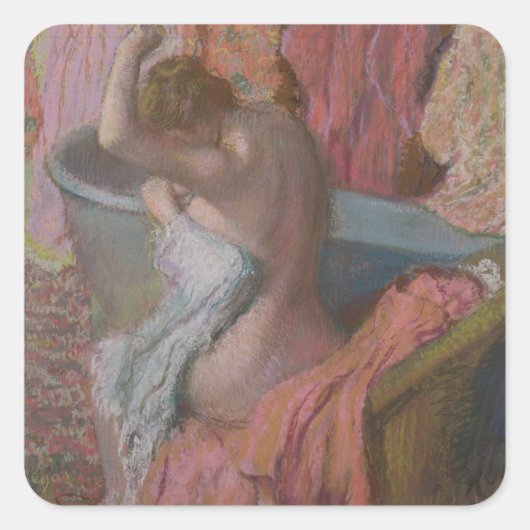 Edgar Degas | Baas Vierkante Sticker (Voorkant)