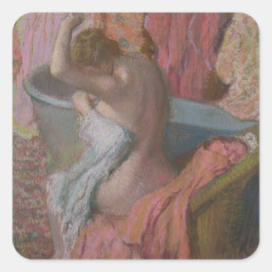 Edgar Degas Baas Vierkante Sticker