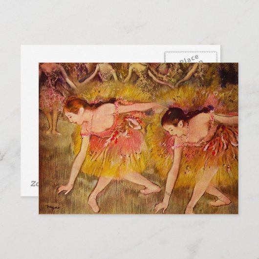 Edgar Degas Ballerina Briefkaart (Voorkant / Achterkant)