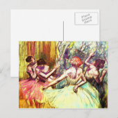 Edgar Degas Ballerina Fine Art Briefkaart (Voorkant / Achterkant)