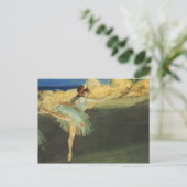 Edgar Degas Ballerina Fine Art Briefkaart (Staand voorkant)