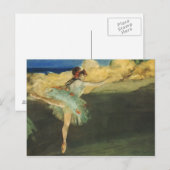 Edgar Degas Ballerina Fine Art Briefkaart (Voorkant / Achterkant)