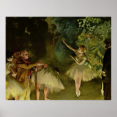Edgar Degas - Ballet 1875 Dancer Dance meiden tutu Poster (Voorkant)