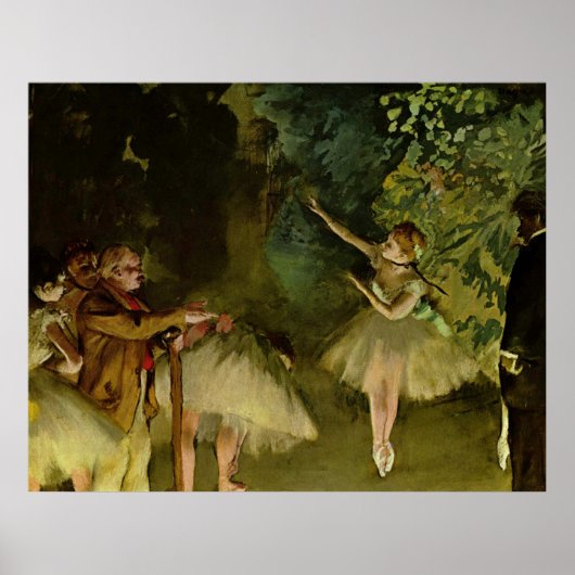 Edgar Degas - Ballet 1875 Dancer Dance meiden tutu Poster (Voorkant)
