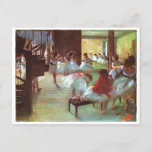 Edgar Degas - Ballet 1879-80 Shoe Stair Dancer Oil Briefkaart