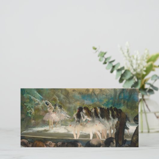 Edgar Degas - Ballet aan de Parijse opera Bedankkaart (Staand voorkant)