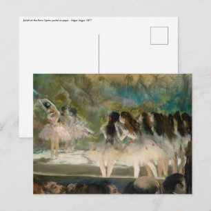 Edgar Degas - Ballet aan de Parijse opera Briefkaart