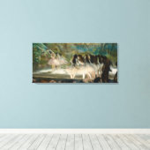Edgar Degas - Ballet aan de Parijse opera Canvas Afdruk (Insitu (Houten vloer))