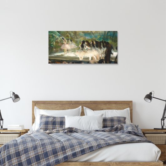 Edgar Degas - Ballet aan de Parijse opera Canvas Afdruk (Insitu (Slaapkamer))