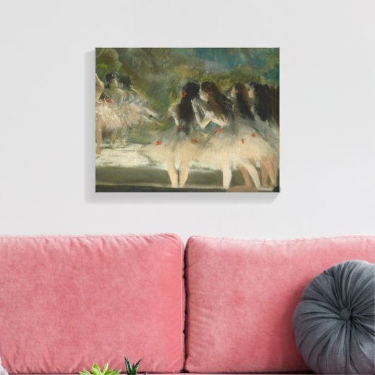 Edgar Degas - Ballet aan de Parijse opera Canvas Afdruk (Insitu (Woonkamer))