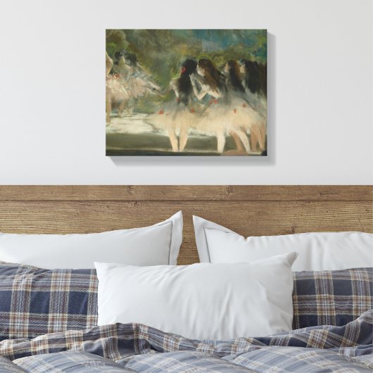 Edgar Degas - Ballet aan de Parijse opera Canvas Afdruk (Insitu (Slaapkamer))