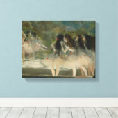 Edgar Degas - Ballet aan de Parijse opera Canvas Afdruk (Insitu (Houten vloer))