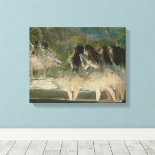 Edgar Degas - Ballet aan de Parijse opera Canvas Afdruk (Insitu (Houten vloer))