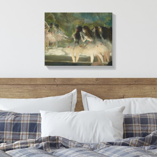Edgar Degas - Ballet aan de Parijse opera Canvas Afdruk (Insitu (Slaapkamer))