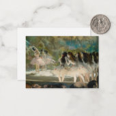 Edgar Degas - Ballet aan de Parijse opera Notitiekaartje (Voorkant / Achterkant in situ)