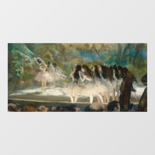 Edgar Degas - Ballet aan de Parijse opera Raamsticker (Vel)