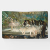 Edgar Degas - Ballet aan de Parijse opera Spandoek (Horizontaal)
