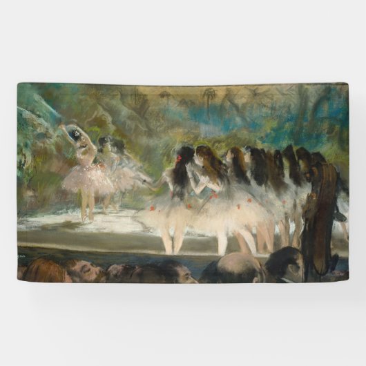 Edgar Degas - Ballet aan de Parijse opera Spandoek (Horizontaal)