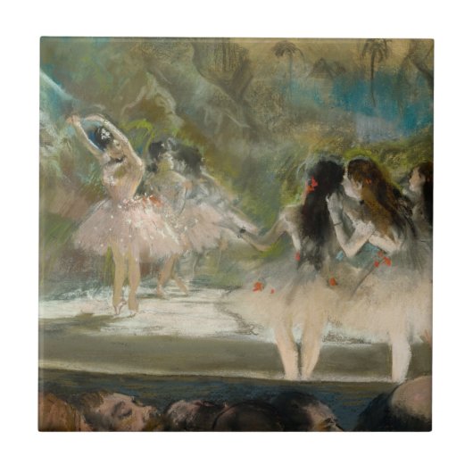 Edgar Degas - Ballet aan de Parijse opera Tegeltje (Voorkant)