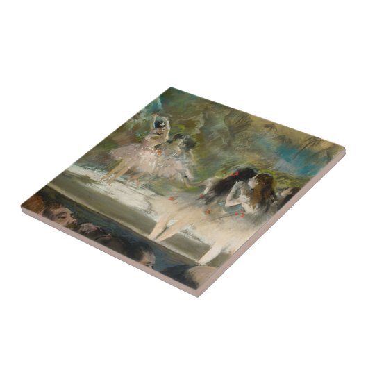 Edgar Degas - Ballet aan de Parijse opera Tegeltje (Zijkant)