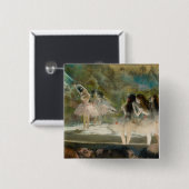 Edgar Degas - Ballet aan de Parijse opera Vierkante Button 5,1 Cm (Voorkant /achterkant)