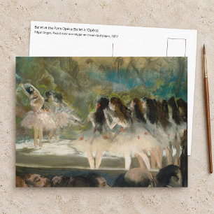 Edgar Degas - Ballet bij de Parijse Opera Briefkaart