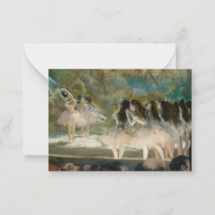 Edgar Degas - Ballet bij de Parijse Opera Notitiekaartje
