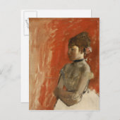 Edgar Degas | Ballet Dancer | Nieuw adres Aankondigingskaart (Voorkant / Achterkant)