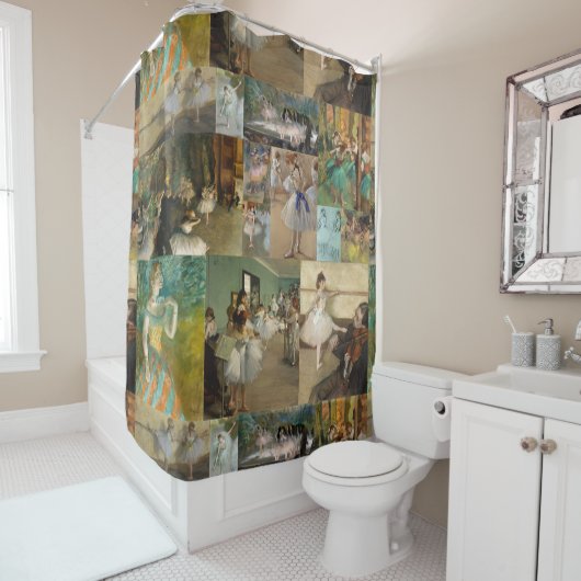 Edgar Degas Ballet Dancers schilderijen en tekenin Douchegordijn (In situ)