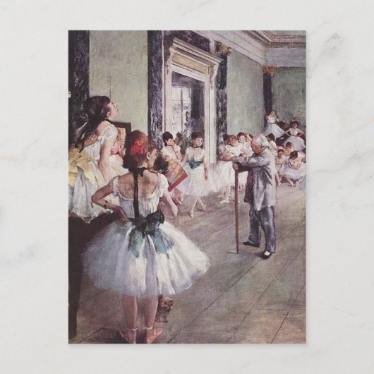 Edgar Degas Ballet Lesson Briefkaart (Voorkant)