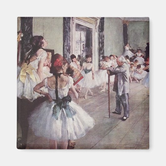 Edgar Degas Ballet Lesson Magneet (Voorkant)