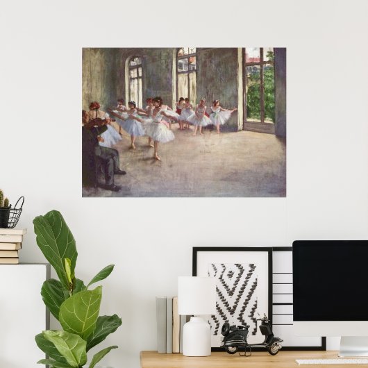 Edgar Degas - Ballet Rehearsal Class 1873 oil Poster (Thuiskantoor)
