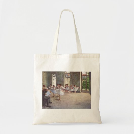 Edgar Degas - Ballet Rehearsal Class 1873 oil Tote Bag (Voorkant)