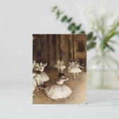 Edgar Degas - Ballet - repetitie op het podium Bedankkaart (Staand voorkant)