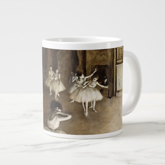 Edgar Degas - Ballet - repetitie op het podium Grote Koffiekop (Voorkant rechts)