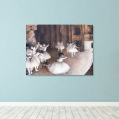 Edgar Degas - Ballet-repetitie over Stage Canvas Afdruk (Insitu (Houten vloer))