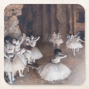 Edgar Degas - Ballet-repetitie over Stage Kartonnen Onderzetters