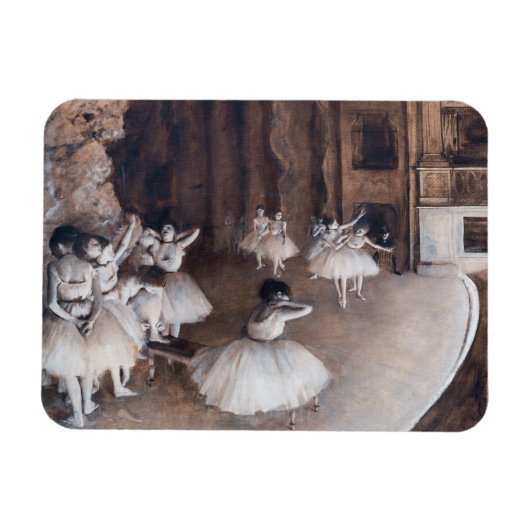 Edgar Degas - Ballet-repetitie over Stage Magneet (Horizontaal)