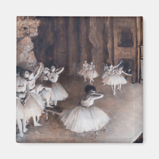 Edgar Degas - Ballet-repetitie over Stage Magneet (Voorkant)