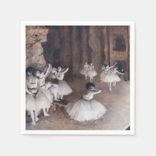Edgar Degas - Ballet-repetitie over Stage Servet