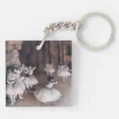 Edgar Degas - Ballet-repetitie over Stage Sleutelhanger (Achterkant)