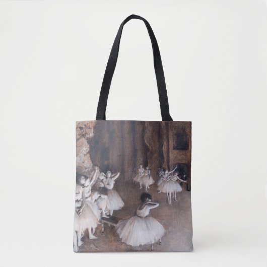 Edgar Degas - Ballet-repetitie over Stage Tote Bag (Voorkant)