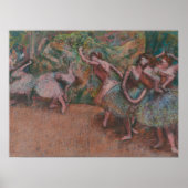 Edgar Degas Ballet Scene Ballerinas Art Poster (Voorkant)