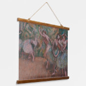 Edgar Degas Ballet Scene Ballerinas Art Wood Wall Hangend Wandkleed (Gebogen)