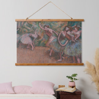 Edgar Degas Ballet Scene Ballerinas Art Wood Wall Hangend Wandkleed